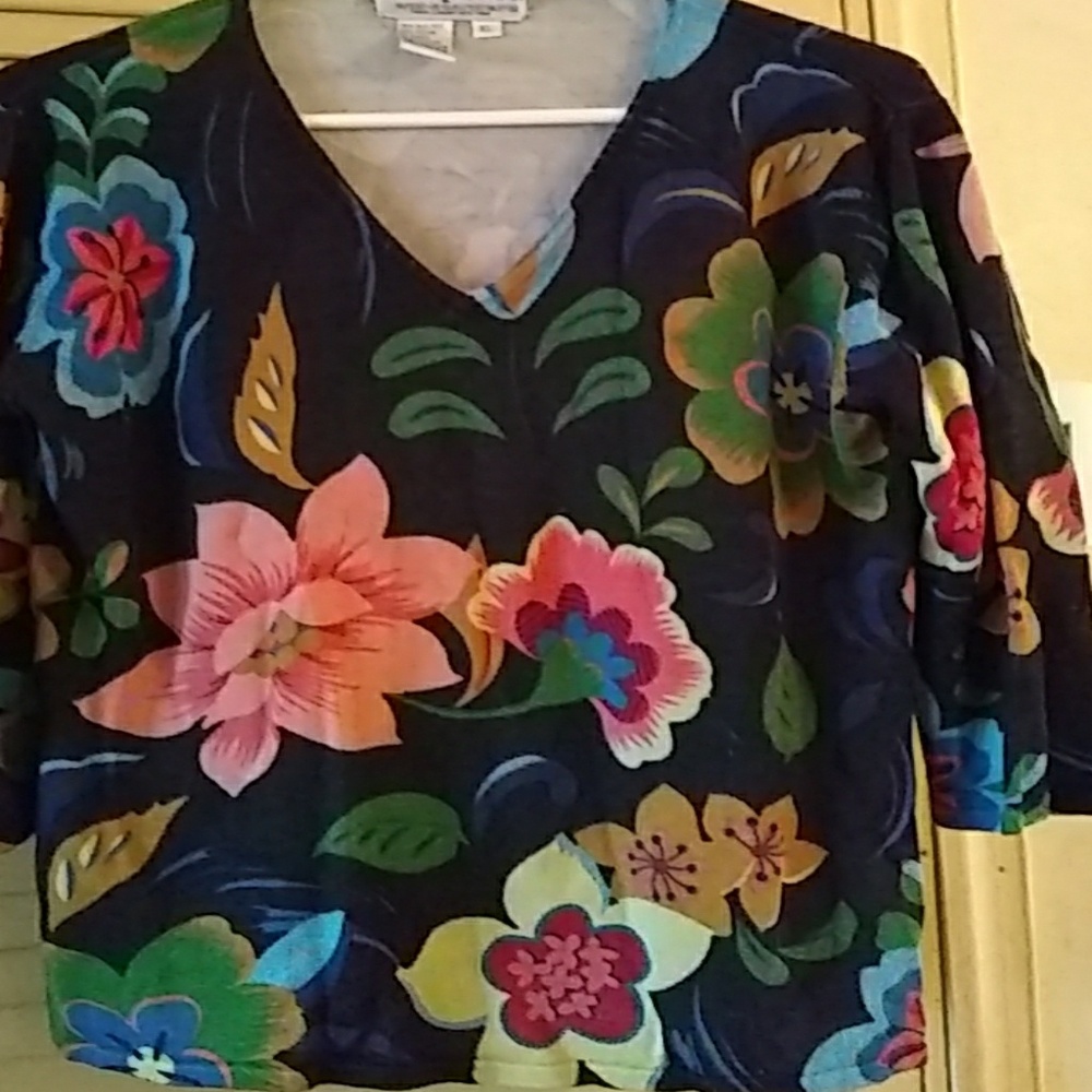 V Neck Sweater SILK/Rayon - Picture 2 of 6